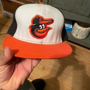 New Era Black, White, and Orange Hat